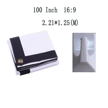 Thinyou 16:9 100inch Matt White Scattered Movie Screen Foldable Portable Front Wall Mount Projection Screen For Office Business
Thinyou 16:9 100inch Matt White Scattered Movie Screen Foldable Portable Front Wall Mount Projection Screen For Office Business
