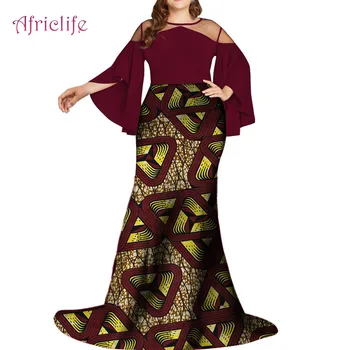 WY5496 Illusion Tulle Patchwork African Women Clothing Popular Plus Size Custom Women Long Dress
WY5496 Illusion Tulle Patchwork African Women Clothing Popular Plus Size Custom Women Long Dress