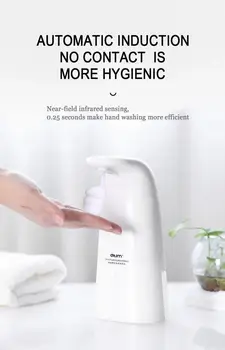 250ML Soap Dispenser Automatic Touchless Induction Foam Infrared Hand Face Cleansing Devices Home
250ML Soap Dispenser Automatic Touchless Induction Foam Infrared Hand Face Cleansing Devices Home