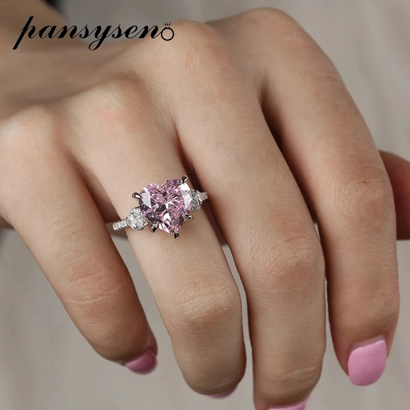 PANSYSEN Solid Silver 925 Fine Jewelry Rings 11ct Sapphire High Carbon Diamond Gemstone Engagement Ring Wedding Bands for Women
PANSYSEN Solid Silver 925 Fine Jewelry Rings 11ct Sapphire High Carbon Diamond Gemstone Engagement Ring Wedding Bands for Women