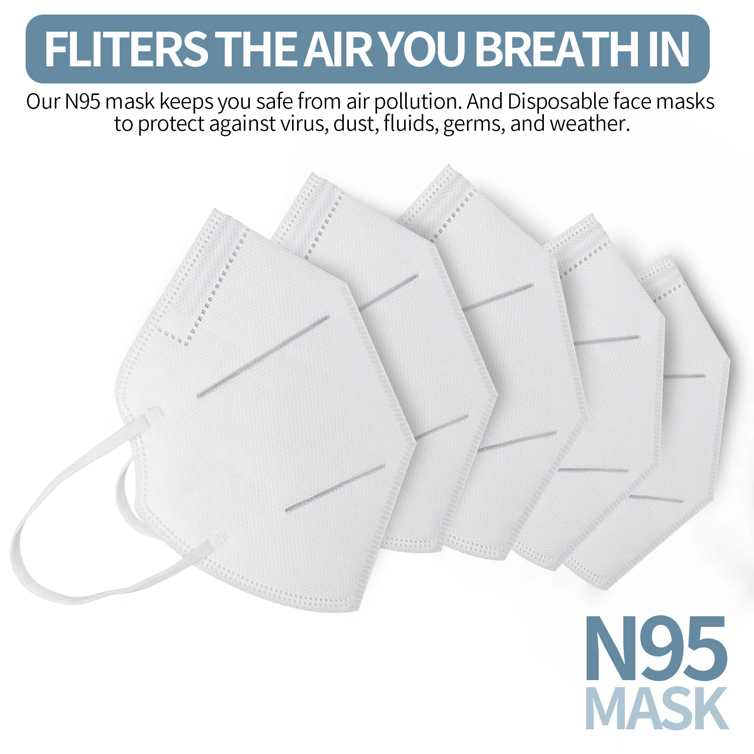 5Pcs N95 Face Mask 4 ply Filter Half Face Mask Anti virus PM2.5 Mouth Mask Kn95 Face Mask Against Dust Personal Protactive Masks
5Pcs N95 Face Mask 4 ply Filter Half Face Mask Anti virus PM2.5 Mouth Mask Kn95 Face Mask Against Dust Personal Protactive Masks