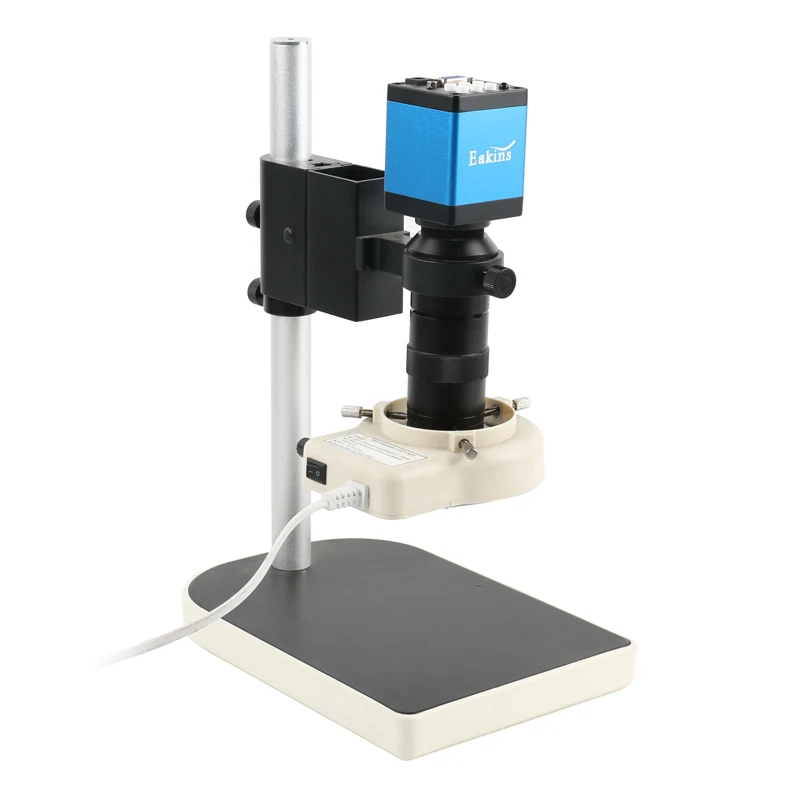 HDMI VGA Digital Industrial Video Microscope Camera + 100X C-mount Lens + 56 LED Ring Light For Soldering Repair+ Stand Holder
HDMI VGA Digital Industrial Video Microscope Camera + 100X C-mount Lens + 56 LED Ring Light For Soldering Repair+ Stand Holder