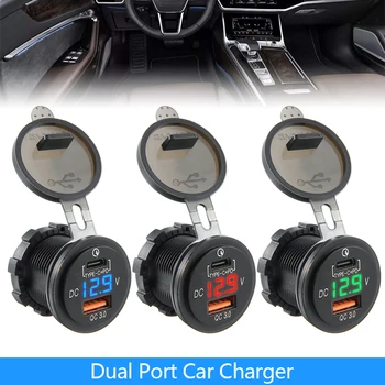Suitable For Android Phone Type-C USB QC 3.0 Car Charger Dual Port Fast Charging with LED Voltmeter Socket Car Charger
Suitable For Android Phone Type-C USB QC 3.0 Car Charger Dual Port Fast Charging with LED Voltmeter Socket Car Charger