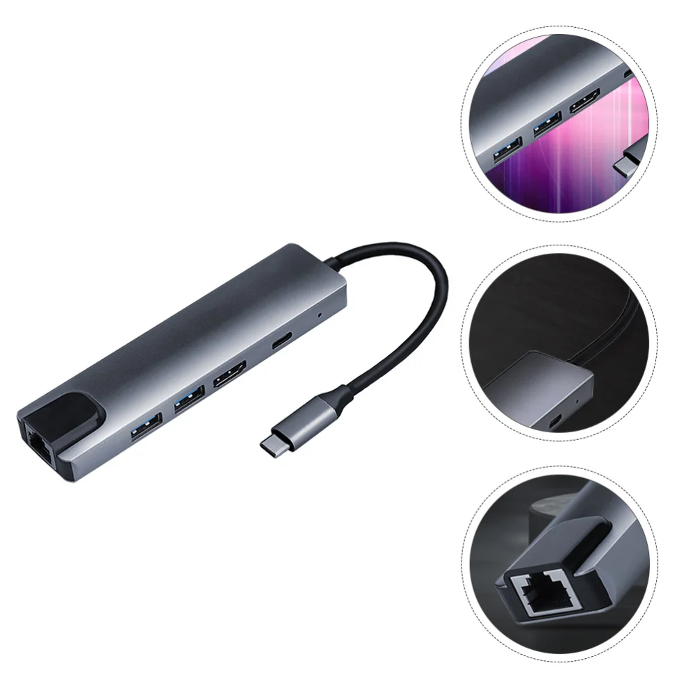 1 Pc USB C Hub PD Charging 5-in-1 Ethernet Port 4K HDMI Hub Adapter Dongle for Desktop Computer Laptop Phone
1 Pc USB C Hub PD Charging 5-in-1 Ethernet Port 4K HDMI Hub Adapter Dongle for Desktop Computer Laptop Phone