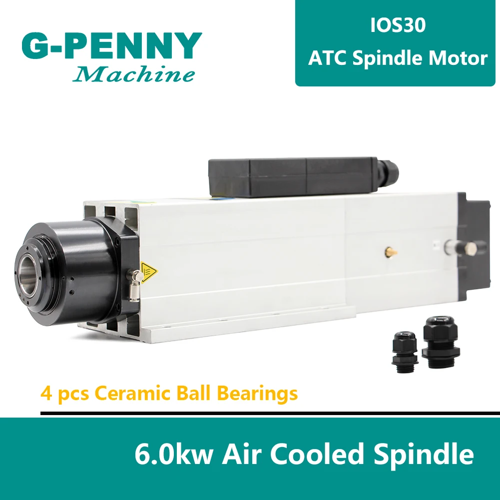 6.0KW ATC Air coolling spindle motor 800Hz 4pole 220v / 380v Automatic Tool Change Air cooled spindle motor ISO30 Tool Holder !
6.0KW ATC Air coolling spindle motor 800Hz 4pole 220v / 380v Automatic Tool Change Air cooled spindle motor ISO30 Tool Holder !