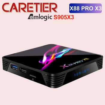 50pcs/LOT X88 PRO X3 Android 9.0 TV Box Amlogic S905X3 Quad core 5G Wifi 4K 4GB 128GB Set Top Box Google Media YouTube 64GB 32G
50pcs/LOT X88 PRO X3 Android 9.0 TV Box Amlogic S905X3 Quad core 5G Wifi 4K 4GB 128GB Set Top Box Google Media YouTube 64GB 32G