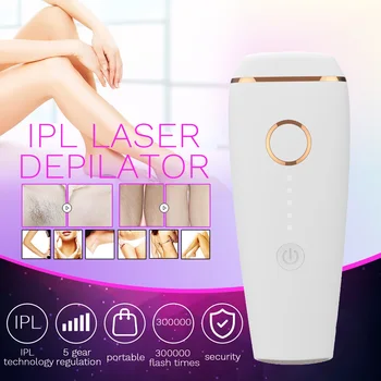 300000 Flash Painless IPL Epilator 5 Levels Permanent Laser Hair Removal Automatic Professional Female Body Bikini Depilator
300000 Flash Painless IPL Epilator 5 Levels Permanent Laser Hair Removal Automatic Professional Female Body Bikini Depilator