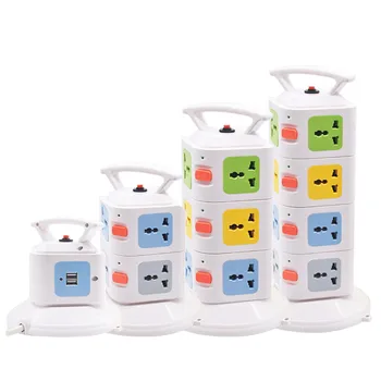 Vertical Tower Power Strip Socket Overload Protection 3/7/11/15 AC Universal Jack Outlets with Dual USB 1.8M Extension Cord
Vertical Tower Power Strip Socket Overload Protection 3/7/11/15 AC Universal Jack Outlets with Dual USB 1.8M Extension Cord