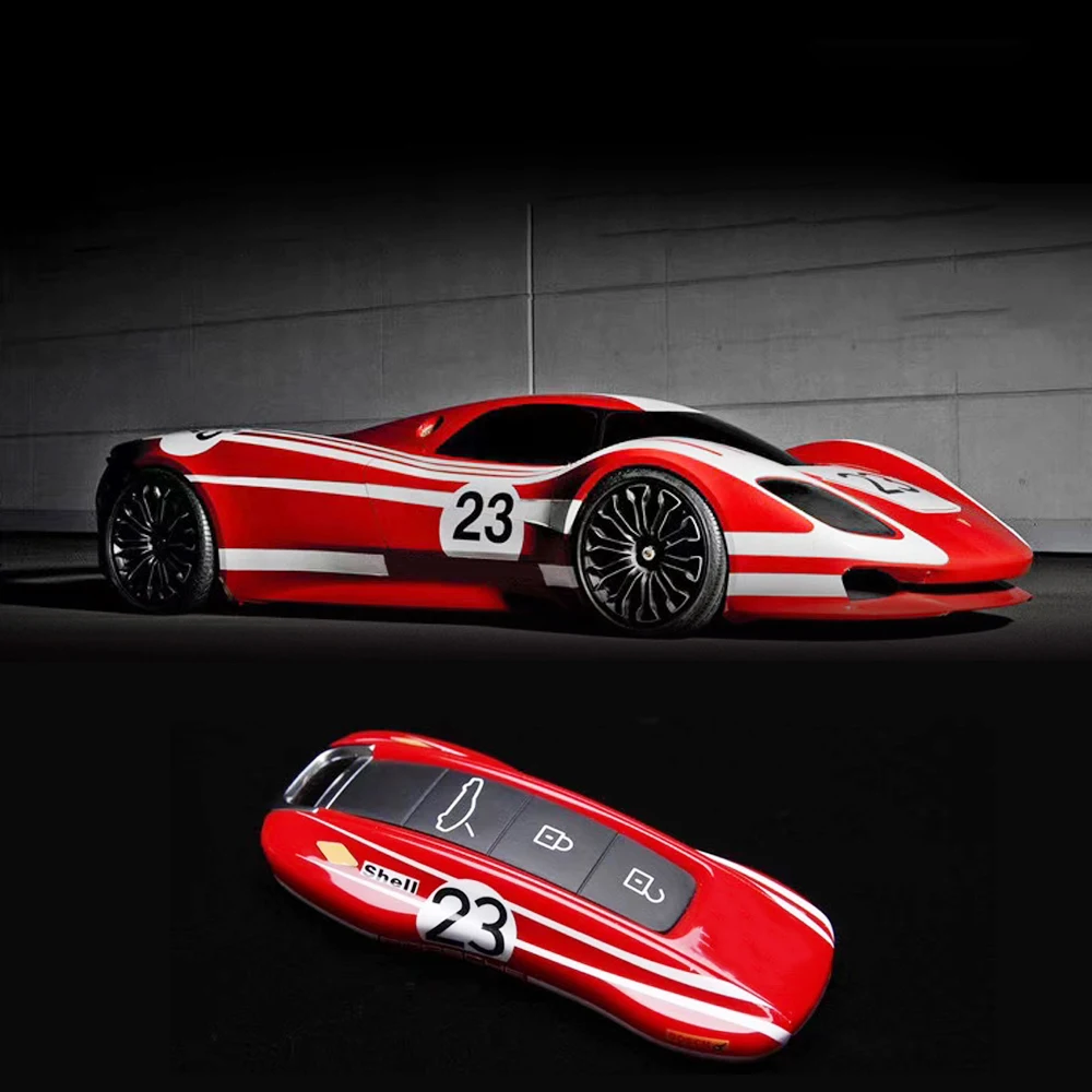 New key case cover for Porsche Cayenne Panamera 971 911 9YA Macan Boxster NO.23 red racing style remote control key casing shell
New key case cover for Porsche Cayenne Panamera 971 911 9YA Macan Boxster NO.23 red racing style remote control key casing shell