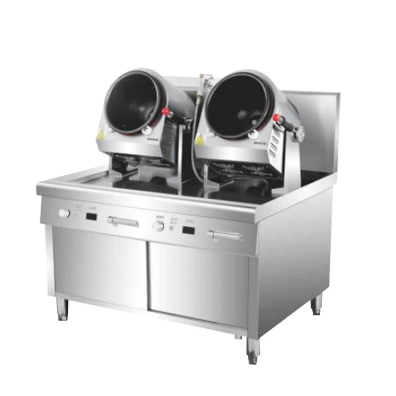 Cooking Machine High-power Large 5KW*2 Fully Automatic Intelligent Stir Fry Fried Restaurant Wok Kitchen Equipment Commercial
Cooking Machine High-power Large 5KW*2 Fully Automatic Intelligent Stir Fry Fried Restaurant Wok Kitchen Equipment Commercial