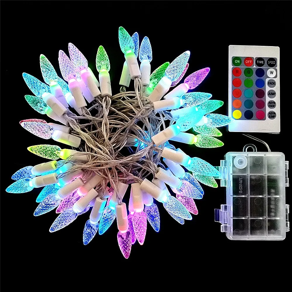 LED strawberry light string RGB colorful battery box light string Christmas atmosphere decoration new lights with remote control
LED strawberry light string RGB colorful battery box light string Christmas atmosphere decoration new lights with remote control