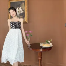 New 2021 Summer Elegant Dress Women French Style Vintage Patchwork Designer White Dress High Waist Slim Beach Party Dress
New 2021 Summer Elegant Dress Women French Style Vintage Patchwork Designer White Dress High Waist Slim Beach Party Dress