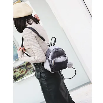 Mini Fur Ball Backpack Fashion Shoulder Bag Solid Women Girls Travel School Bags baby girls schoolbag gift good quality
Mini Fur Ball Backpack Fashion Shoulder Bag Solid Women Girls Travel School Bags baby girls schoolbag gift good quality