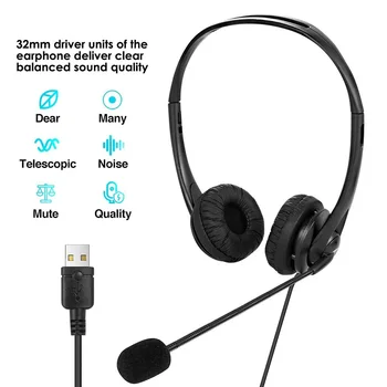 Volume Controller Online Teaching Call Center USB Wired PC Microphone Headset Chatting Gaming Podcast Recording 
Volume Controller Online Teaching Call Center USB Wired PC Microphone Headset Chatting Gaming Podcast Recording