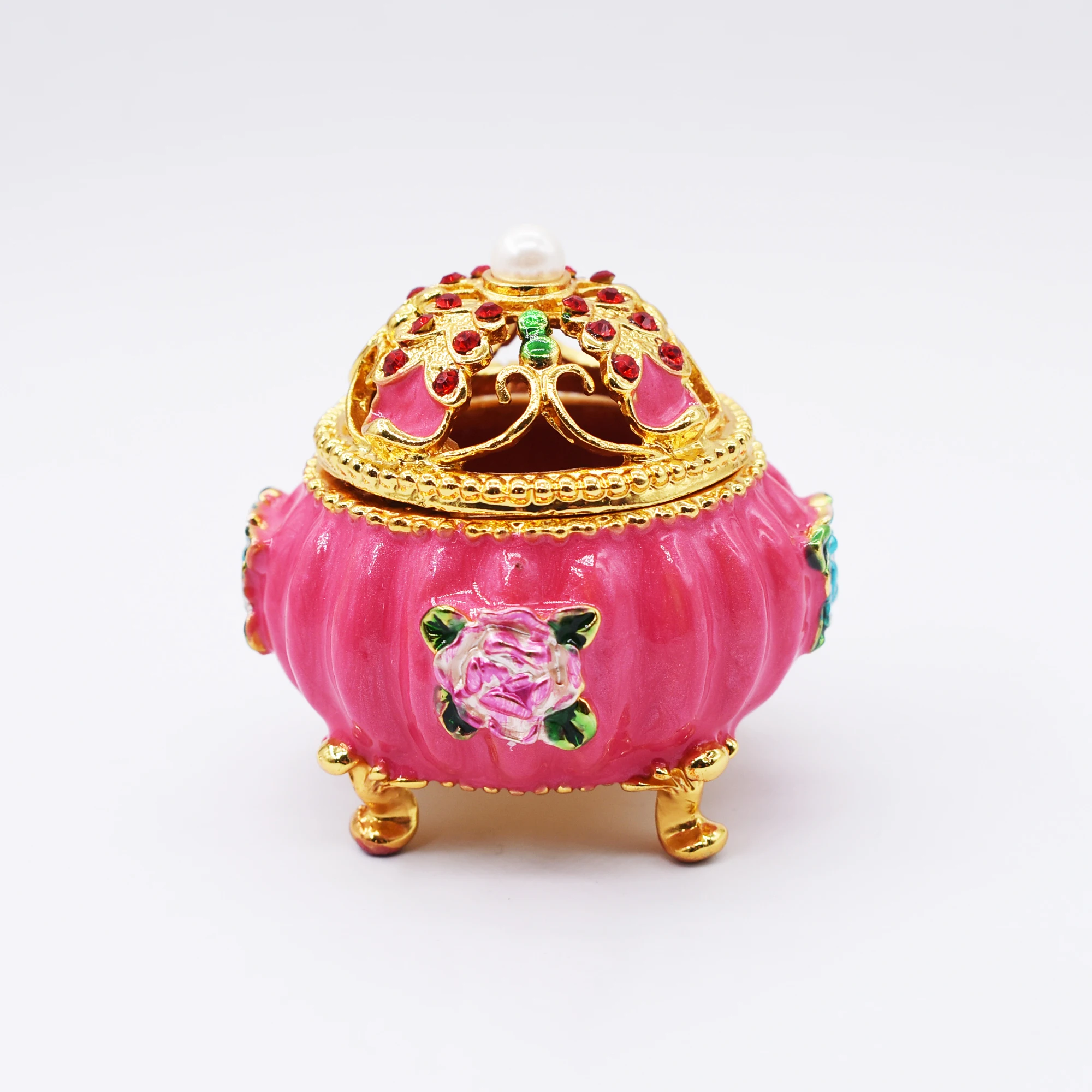 New Year Gift Gold Treasure Bowl Metal Craft Quality Pewter Trinket Box DIY Solid Flower Figurine Home Decoration Magnet Casket
New Year Gift Gold Treasure Bowl Metal Craft Quality Pewter Trinket Box DIY Solid Flower Figurine Home Decoration Magnet Casket