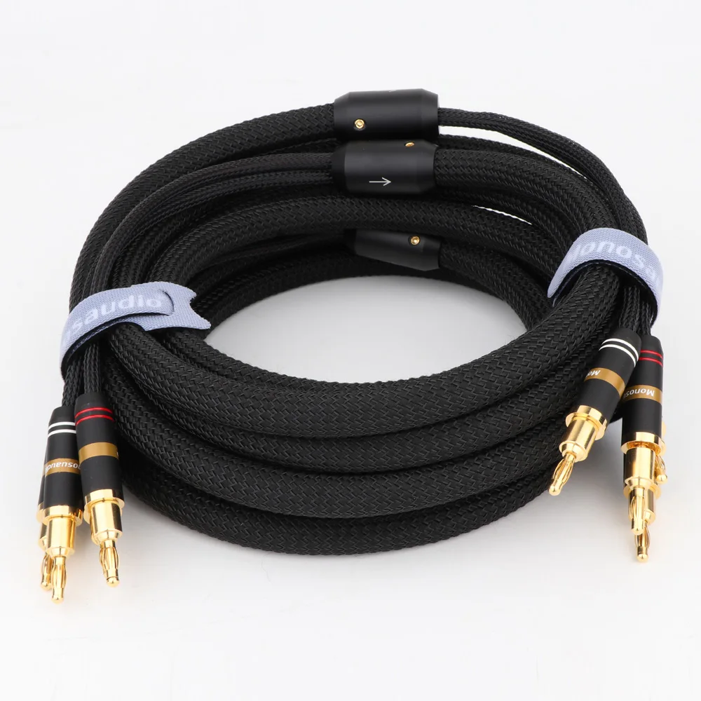 Monosaudio S801 Hifi Audio OFC Audiophile Speaker Cable Loudspeaker Wire with 2-2 Banana/Y Spades Connectors Video Line
Monosaudio S801 Hifi Audio OFC Audiophile Speaker Cable Loudspeaker Wire with 2-2 Banana/Y Spades Connectors Video Line