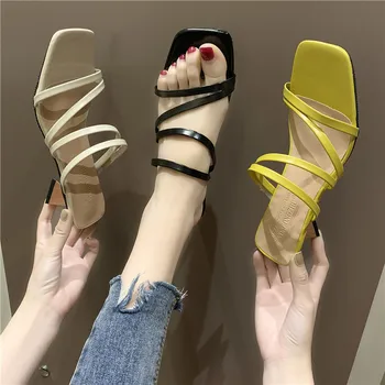 WEIBATE Square Heel Slip On Shoes For Women Slippers High Heel Pumps New Summer Beach Ladies Slides Bohemian Female Dress Shoes
WEIBATE Square Heel Slip On Shoes For Women Slippers High Heel Pumps New Summer Beach Ladies Slides Bohemian Female Dress Shoes
