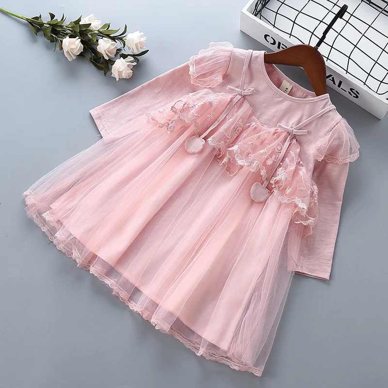 2-6 year High quality girls dress 2019 spring autumn new fashion casual full sleeve kid children girls clothing princess dresses 
2-6 year High quality girls dress 2019 spring autumn new fashion casual full sleeve kid children girls clothing princess dresses