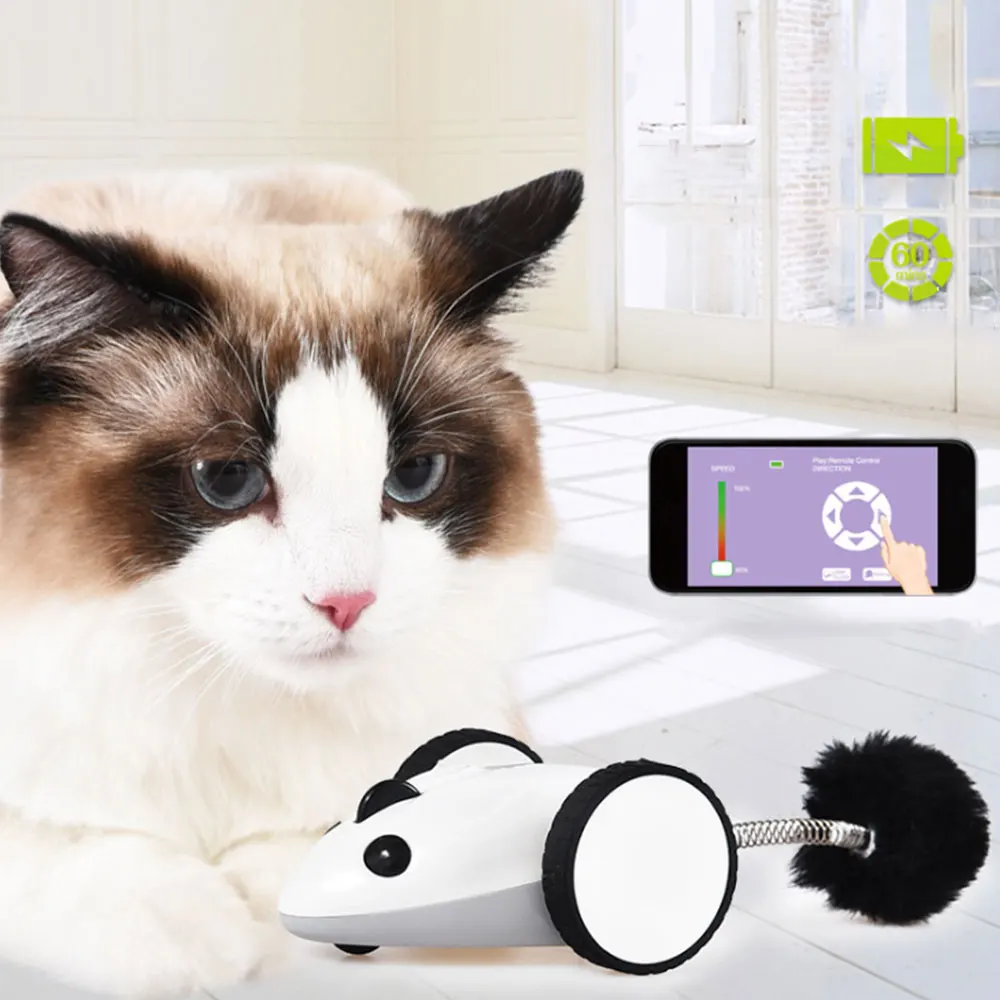 Pet Cat Mouse Toy Creative Interactive Electronic Bluetooth Wireless APP Remote Control Enjoyable Simulation RC Mouse Toy
Pet Cat Mouse Toy Creative Interactive Electronic Bluetooth Wireless APP Remote Control Enjoyable Simulation RC Mouse Toy