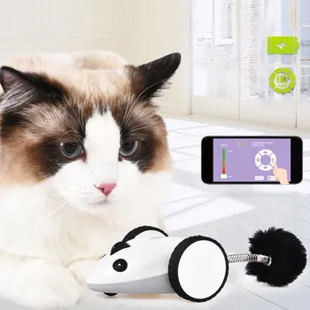 Pet Cat Mouse Toy Creative Interactive Electronic Bluetooth Wireless APP Remote Control Enjoyable Simulation RC Mouse Toy
Pet Cat Mouse Toy Creative Interactive Electronic Bluetooth Wireless APP Remote Control Enjoyable Simulation RC Mouse Toy
