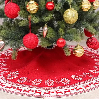 Christmas Gift Knitted Snowflake Deer Tree Skirt Christmas Tree Apron Decorations
Christmas Gift Knitted Snowflake Deer Tree Skirt Christmas Tree Apron Decorations