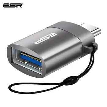ESR USB-C to USB-A OTG Converter Cable Adapter Type C Adapter for Xiaomi Huawei Samsung USB Disk Flash Type C to USB 3.0 Adapter 
ESR USB-C to USB-A OTG Converter Cable Adapter Type C Adapter for Xiaomi Huawei Samsung USB Disk Flash Type C to USB 3.0 Adapter