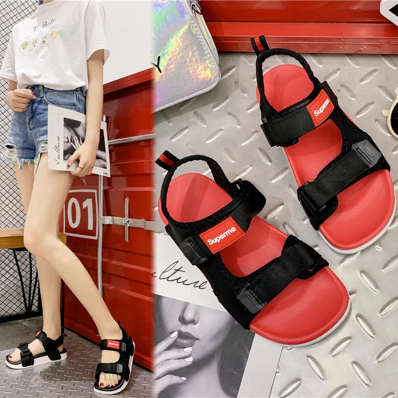 Large Size Sandals Women's Summer 2019 New Style Outer Wear Couples Sandals Korean-style Versatile Students Sandals
Large Size Sandals Women's Summer 2019 New Style Outer Wear Couples Sandals Korean-style Versatile Students Sandals