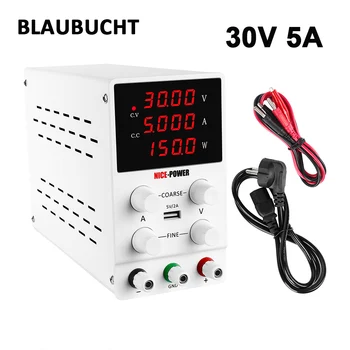 BLAUBUCHT 30V 5A DC Power Supply Adjustable 4 Digit Mini Laboratory Power Supply Voltage Regulator 0-30 0-5A For Phone Repair
BLAUBUCHT 30V 5A DC Power Supply Adjustable 4 Digit Mini Laboratory Power Supply Voltage Regulator 0-30 0-5A For Phone Repair