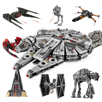 New Star Wars Tie Fighter AT-TE Walker Darth Vader Castle Figure Building Blocks Brick Toys for Children Lepining 75240 75261
New Star Wars Tie Fighter AT-TE Walker Darth Vader Castle Figure Building Blocks Brick Toys for Children Lepining 75240 75261