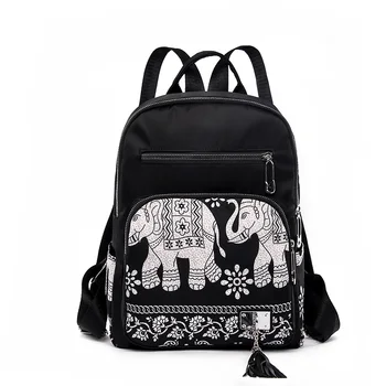 2020 New Backpack Female Multifunctional Leisure Oxford Backpack National Wind Elephant Print Large Capacity Anti-theft Backpack
2020 New Backpack Female Multifunctional Leisure Oxford Backpack National Wind Elephant Print Large Capacity Anti-theft Backpack