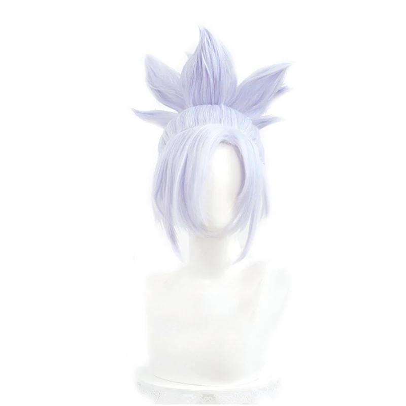 LOL Riven Spirit Blossom Cosplay Wig Light Purple Ponytail Synthetic Hair Carnival Halloween Party Role Play Wigs + Free Hairnet
LOL Riven Spirit Blossom Cosplay Wig Light Purple Ponytail Synthetic Hair Carnival Halloween Party Role Play Wigs + Free Hairnet