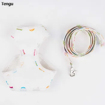 White pet vest style chest strap plus traction rope full set of leather material soft and breathable also suitable for cats to
White pet vest style chest strap plus traction rope full set of leather material soft and breathable also suitable for cats to