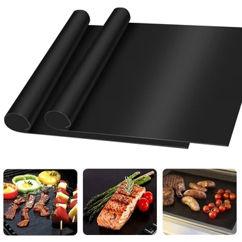 4Pcs Non-stick BBQ Grill Mat 40*33cm Baking Mat Cooking Heat Resistance Grilling Sheet Outdoor BBQ Accessories For Party
4Pcs Non-stick BBQ Grill Mat 40*33cm Baking Mat Cooking Heat Resistance Grilling Sheet Outdoor BBQ Accessories For Party