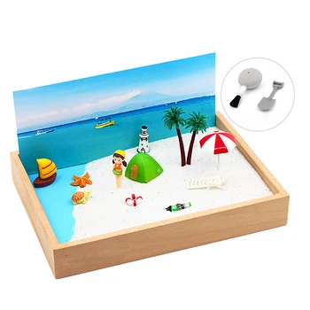 Mini Beach Holiday Theme Sandbox Sand Table Micro Landscape Desktop Ornaments Decompression Toy Model Building Kits
Mini Beach Holiday Theme Sandbox Sand Table Micro Landscape Desktop Ornaments Decompression Toy Model Building Kits