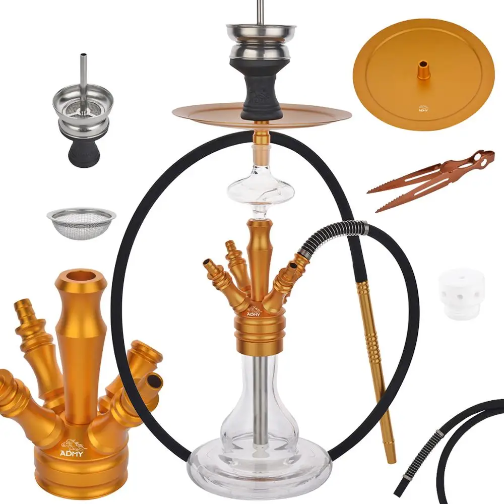 ADMY®Hookah Set Shisha 63cm Aluminum alloy|Shisha molasses catcher|Contains Luminous heat Backpack| Ceramic diffuser|Stainless s
ADMY®Hookah Set Shisha 63cm Aluminum alloy|Shisha molasses catcher|Contains Luminous heat Backpack| Ceramic diffuser|Stainless s