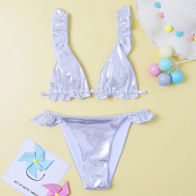 Conjunto De Bikini De Dos Piezas Para Ni A Traje De Ba O Sexy Para