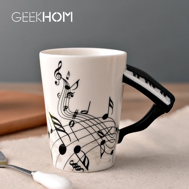 GEEKHOM Creative Music Violin Style Guitar Ceramic Mug Coffee Tea Milk Stave Cups with Handle Coffee Mug Novelty Gifts
GEEKHOM Creative Music Violin Style Guitar Ceramic Mug Coffee Tea Milk Stave Cups with Handle Coffee Mug Novelty Gifts
