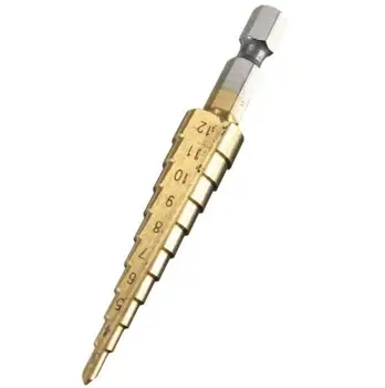 Fixmee HSS Titanium-Coated Step Drill Set 1/4"" hex shank 3-12mm cutting tool Reamer
Fixmee HSS Titanium-Coated Step Drill Set 1/4"" hex shank 3-12mm cutting tool Reamer