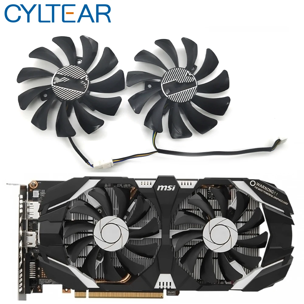 New 85MM HA9010H12F-Z 4Pin Cooler Fan Replacement For MSI GTX 1060 OC 6G GTX 960 P106-100 P106 GTX1060 GTX960 Graphics Card Fan
New 85MM HA9010H12F-Z 4Pin Cooler Fan Replacement For MSI GTX 1060 OC 6G GTX 960 P106-100 P106 GTX1060 GTX960 Graphics Card Fan