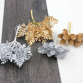 10pcs Christmas Decoration Accessories Gold Silver Pine Cone Leaf DIY Handmade Gift Box Decoration Artificial Flower
10pcs Christmas Decoration Accessories Gold Silver Pine Cone Leaf DIY Handmade Gift Box Decoration Artificial Flower