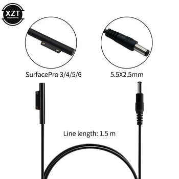 1.5M Portable Power Charge Cable Fast Charging Adapter Charger for Microsoft Surface Pro6 Pro5 Pro4 Book 2019 15V 2.58A Pro3 12V
1.5M Portable Power Charge Cable Fast Charging Adapter Charger for Microsoft Surface Pro6 Pro5 Pro4 Book 2019 15V 2.58A Pro3 12V