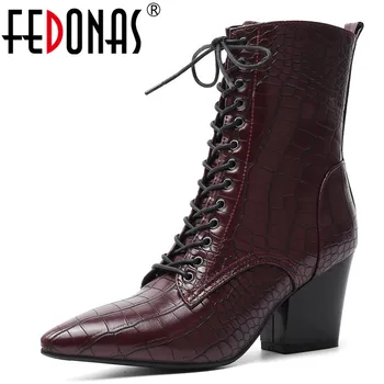 FEDONAS Chunky Heels Euro Style Western Boots Party Basic Shoes Woman Cross Tied Women Ankle Boots Fashion Motorcycle Boots
FEDONAS Chunky Heels Euro Style Western Boots Party Basic Shoes Woman Cross Tied Women Ankle Boots Fashion Motorcycle Boots