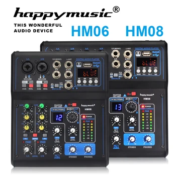 Professional Mixer HM Series 6 Channels 8 Channels USB Sound Card 16 DSP Sound Console Equipment DJ Mixer USB Sound Card
Professional Mixer HM Series 6 Channels 8 Channels USB Sound Card 16 DSP Sound Console Equipment DJ Mixer USB Sound Card