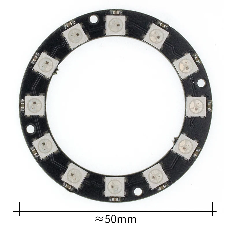 RGB LED Ring 12 бит WS2812 5050 со встроенным модулем драйвера | Электронные компоненты и