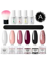 12-piece manicure set, manicure starter set, home salon, no baking lamp, moisturizing powder, full set of French nails
12-piece manicure set, manicure starter set, home salon, no baking lamp, moisturizing powder, full set of French nails
