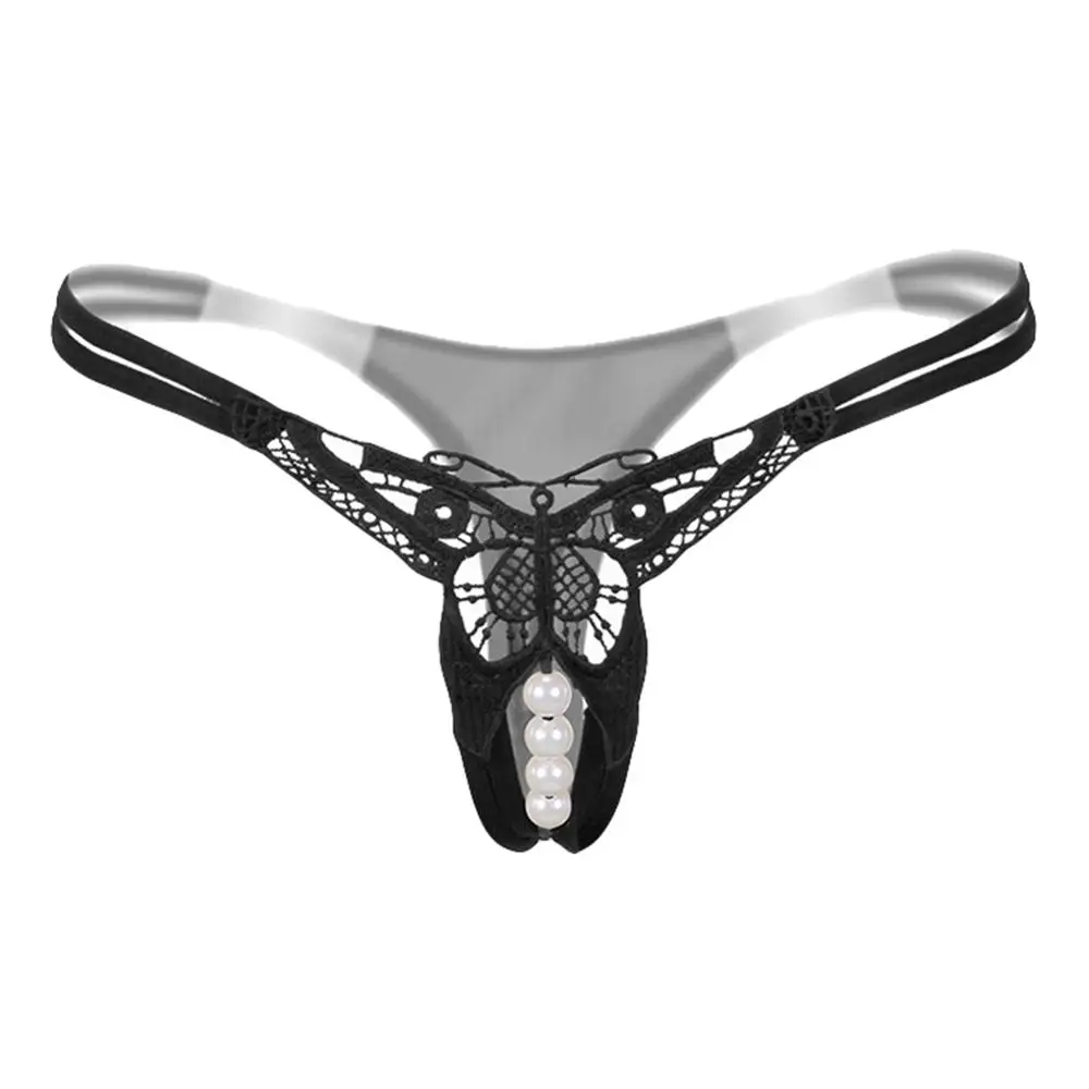 Женские прозрачные сетчатые стринги сексуальные женские кружевные Butterfly нижнее