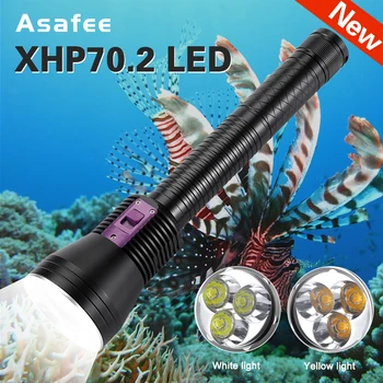 Asafee 3*XHP70.2 LED Diving Flashlight Underwater IP x8 waterproof Light Push switch 26650 battery Torches for Scuba diving led
Asafee 3*XHP70.2 LED Diving Flashlight Underwater IP x8 waterproof Light Push switch 26650 battery Torches for Scuba diving led
