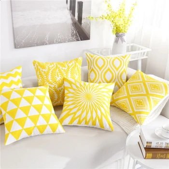 Yellow Embroidery Series Cushion Cover Geometric Pattern Home Decor Waist Pillowcase Chair Seat Car Pillow Cover
Yellow Embroidery Series Cushion Cover Geometric Pattern Home Decor Waist Pillowcase Chair Seat Car Pillow Cover