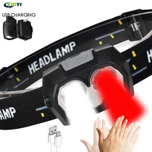 2020 New 8000LM LED Headlamp 1200mAh Built-in Battery inductive sensor USB rechargeable 4Mode LED Headlight for running, fishing
2020 New 8000LM LED Headlamp 1200mAh Built-in Battery inductive sensor USB rechargeable 4Mode LED Headlight for running, fishing