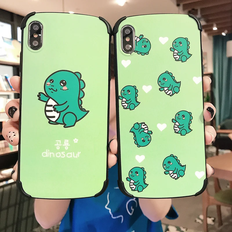 Cute Cartoon Dinosaur Case For iPhone 7 6 6S 8 Plus 7Plus Matte Silicone Case for iPhone XR Xs Max X XS Anti Knock Back Cover
Cute Cartoon Dinosaur Case For iPhone 7 6 6S 8 Plus 7Plus Matte Silicone Case for iPhone XR Xs Max X XS Anti Knock Back Cover